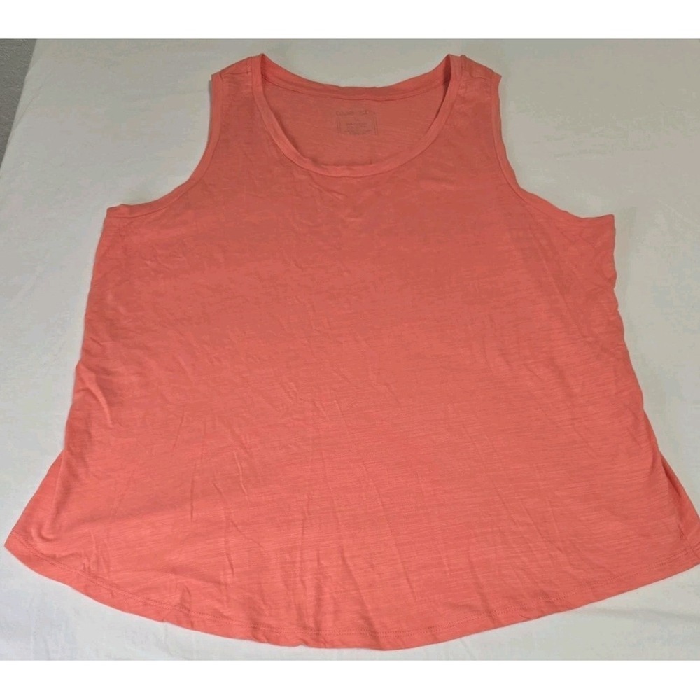 Blu Sol Women's 1X Orange/Pink Tank‎ Top